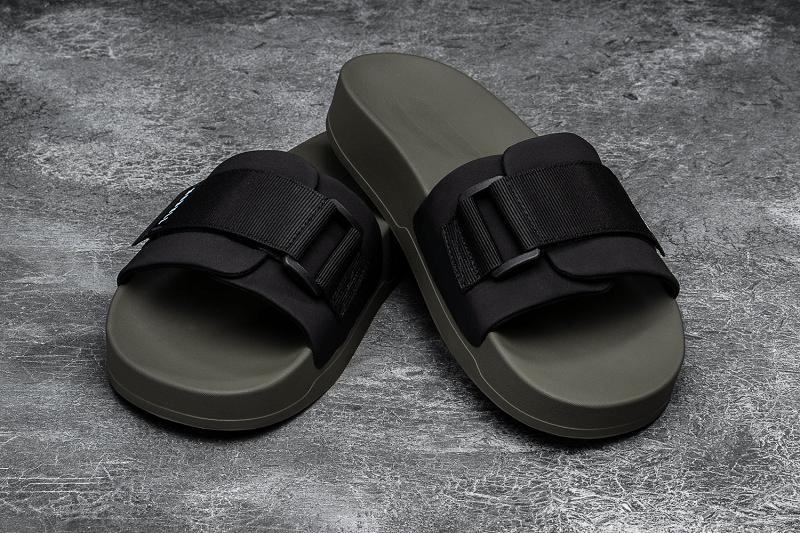 Blac Nobull Ivy Adjustabla Men's Slides | CA O1185K